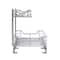 Household Essentials Glidez Chrome 2-Tier Cabinet Organizer